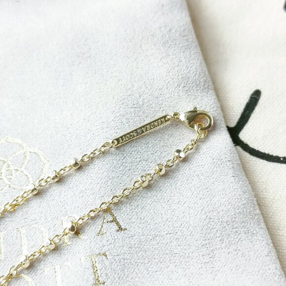 Kendra Scott Long Strand Necklace - Rue - Gold - Picture 3 of 3